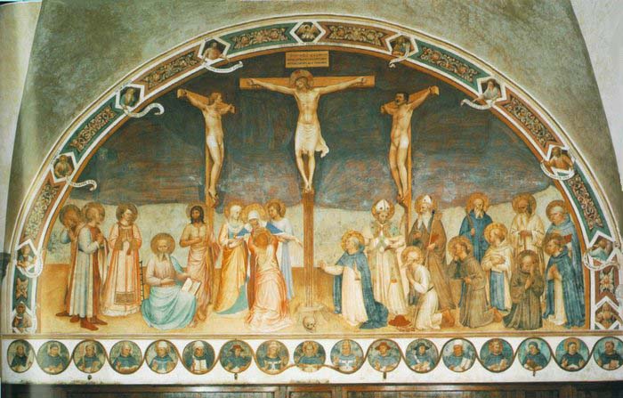 Crucifixion and Saints